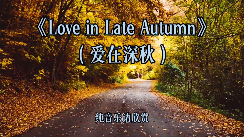 [图]唯美伤感的小提琴纯音乐《Love in Late Autumn》秋已深，友珍重