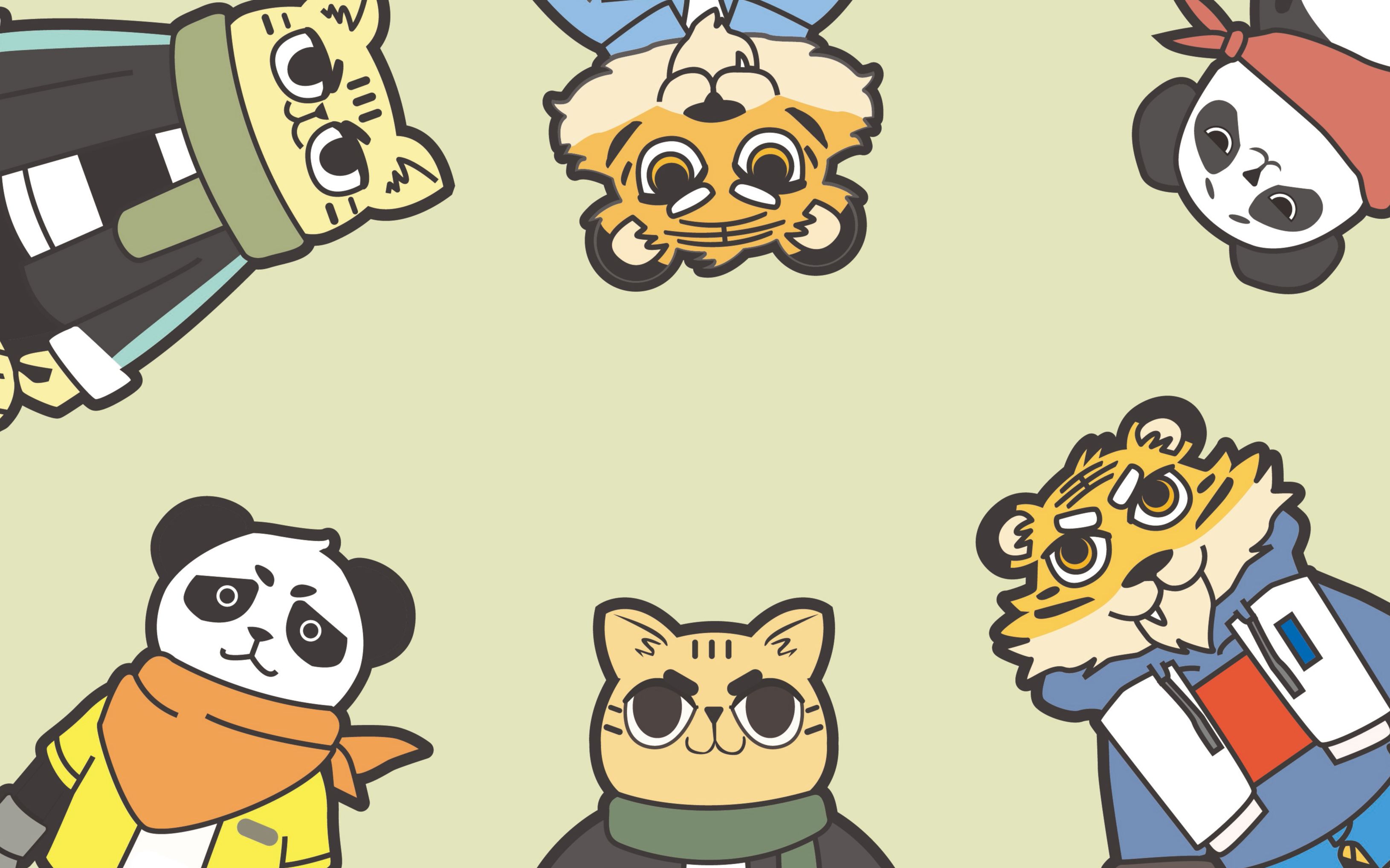 ai插画动物形象