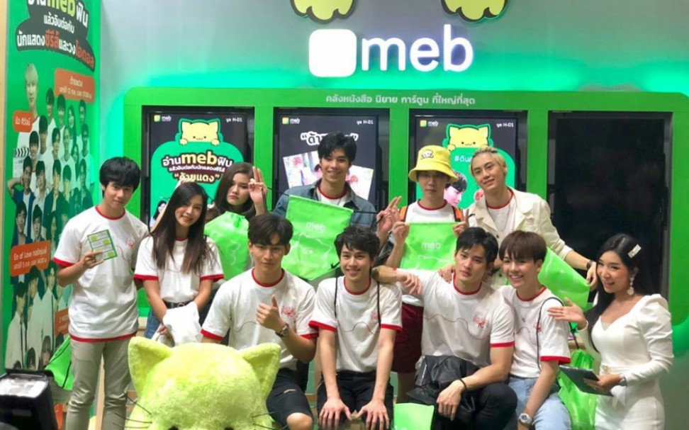 待到重逢时new导携ohmflukekaoearth等演员参加书展宣传小说和电视剧