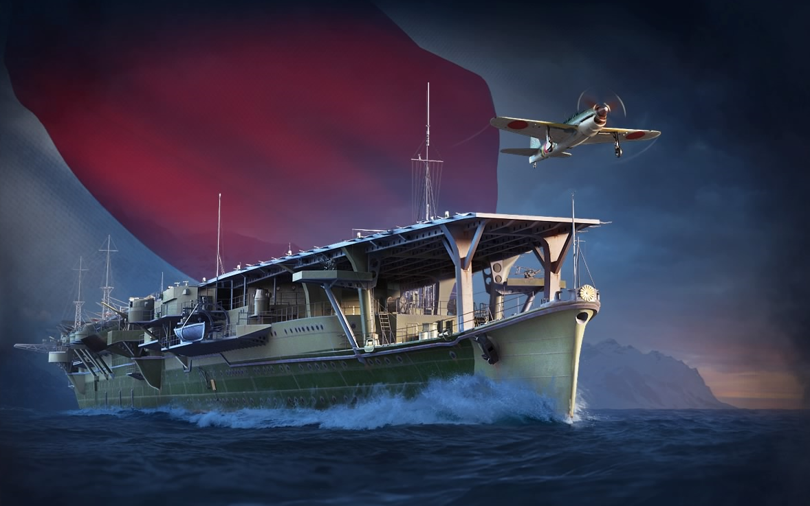 wowsl 战舰世界传奇 Ⅴ级航母瑞凤 演示