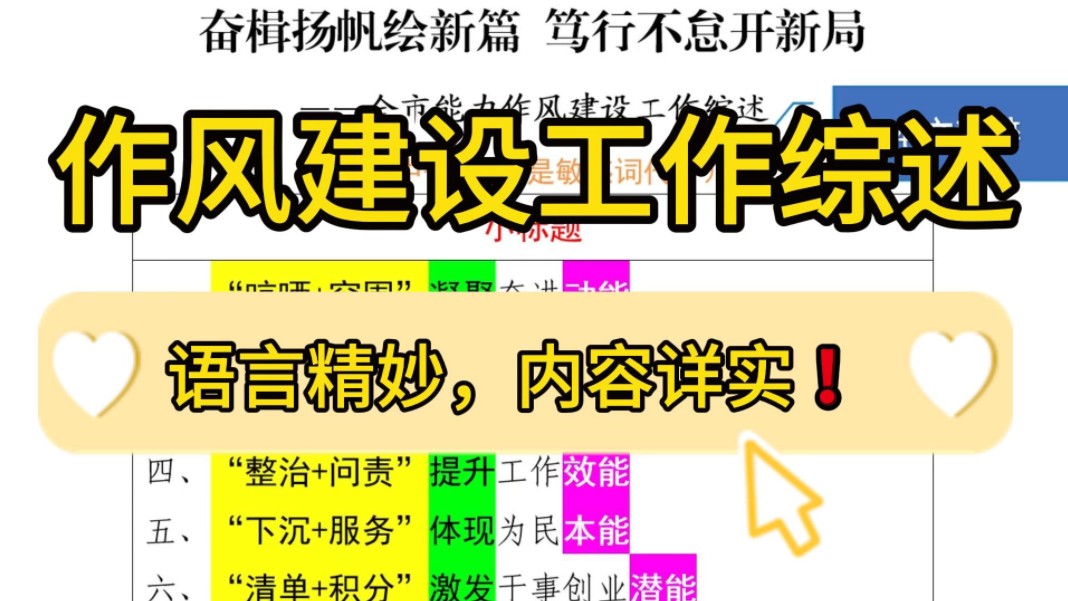 【逸笔文案】别具一格❗️3000字能力作风建设工作综述,语言精妙,内容详实!企事业机关单位办公室笔杆子公文写作,公考申论作文遴选面试素材写作材...