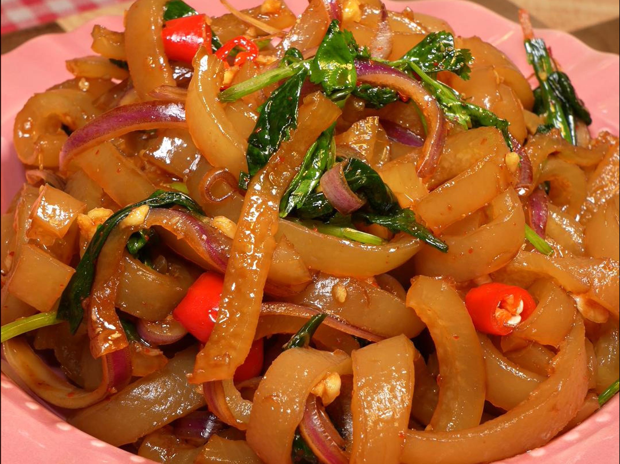 烧烤店桌桌必点的拌猪皮我终于学会啦