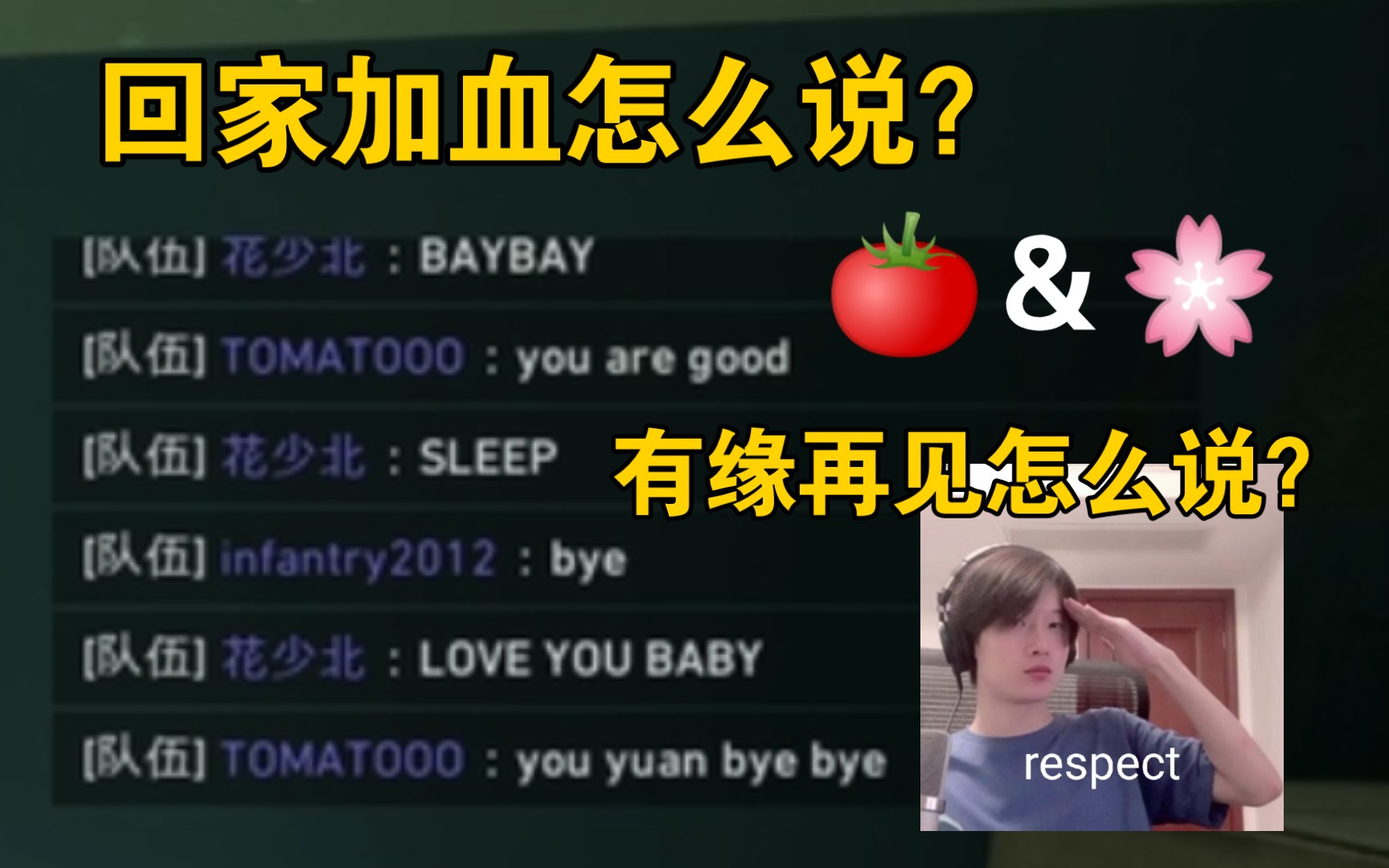 [图]【花少北＆老番茄】植物大战僵尸之英语对话聊天篇。love u baby～