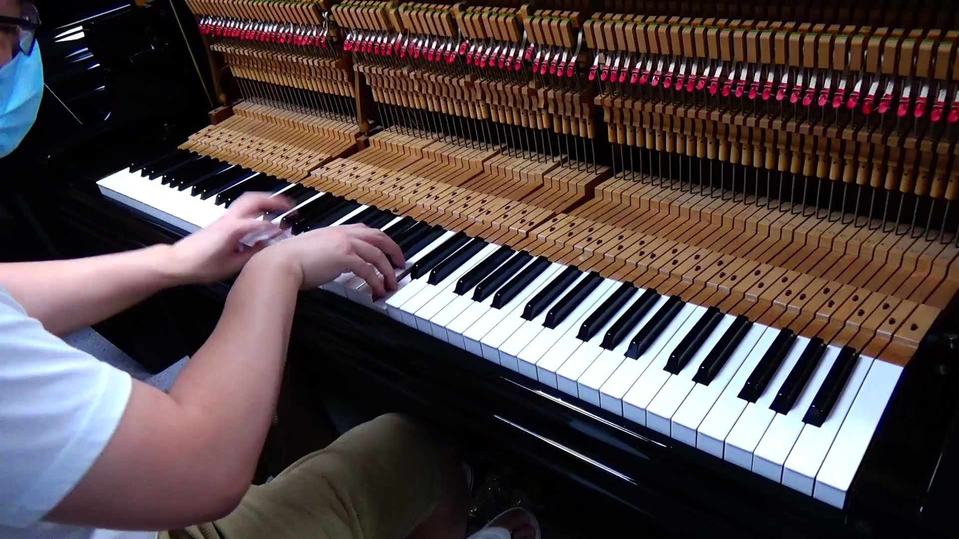 日本进口二手钢琴大谱架独立定弦德国雷诺琴锤 托尼卡td800