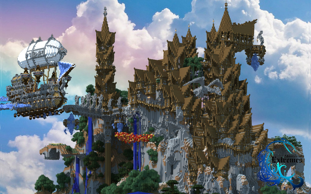 【我的世界】minecraft欧式奇幻双人建筑-阿尔斯提亚·希尔路德