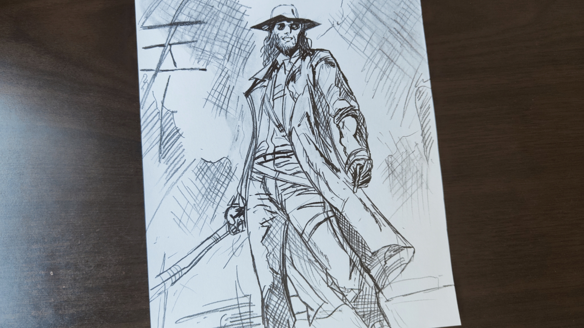 《生化危机8》武举人海森伯格 铅笔手绘