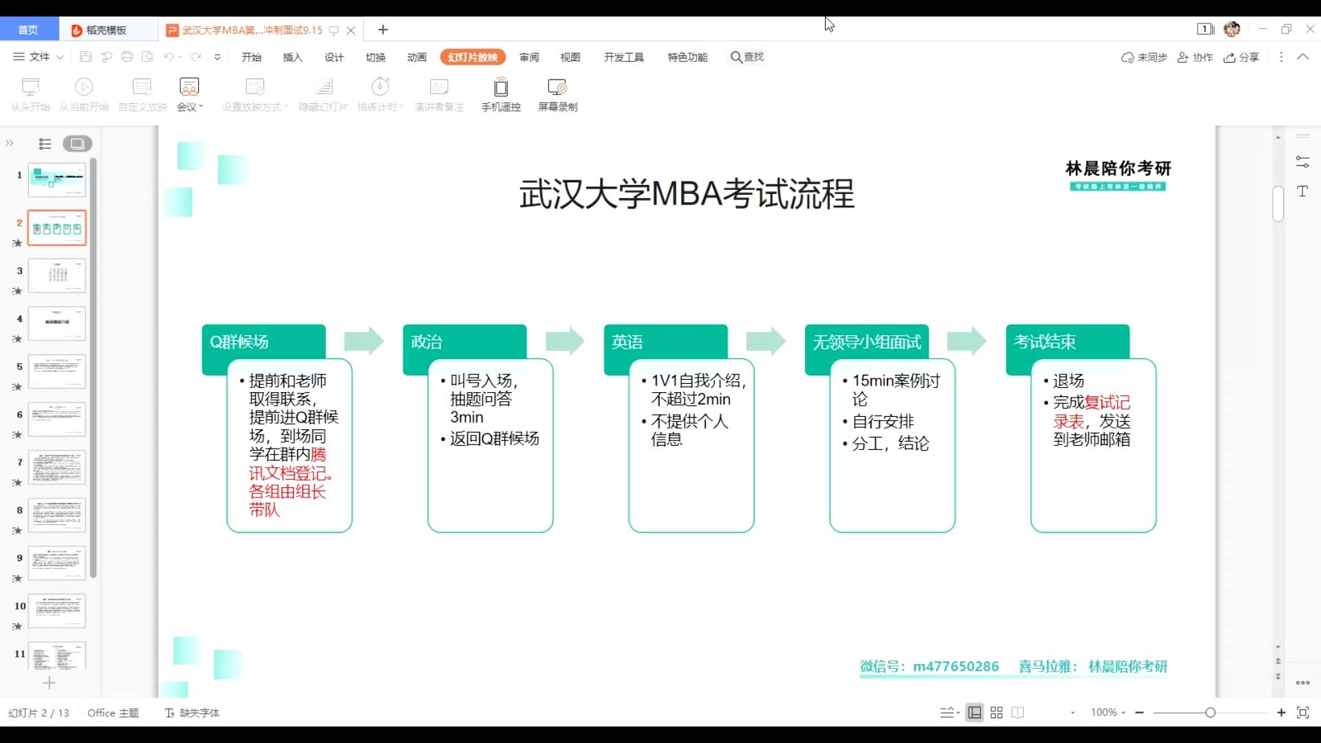 武汉大学MBA提前面试复试无领导小组讨论线上培训课程 林晨陪你考研哔哩哔哩bilibili