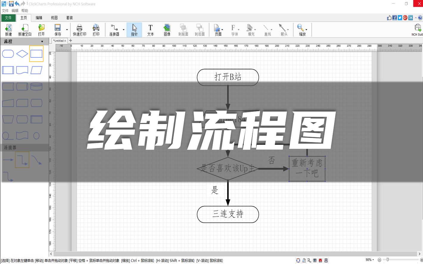 流程图 | ClickCharts哔哩哔哩bilibili