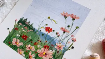 油画棒·格桑花 课中的一副