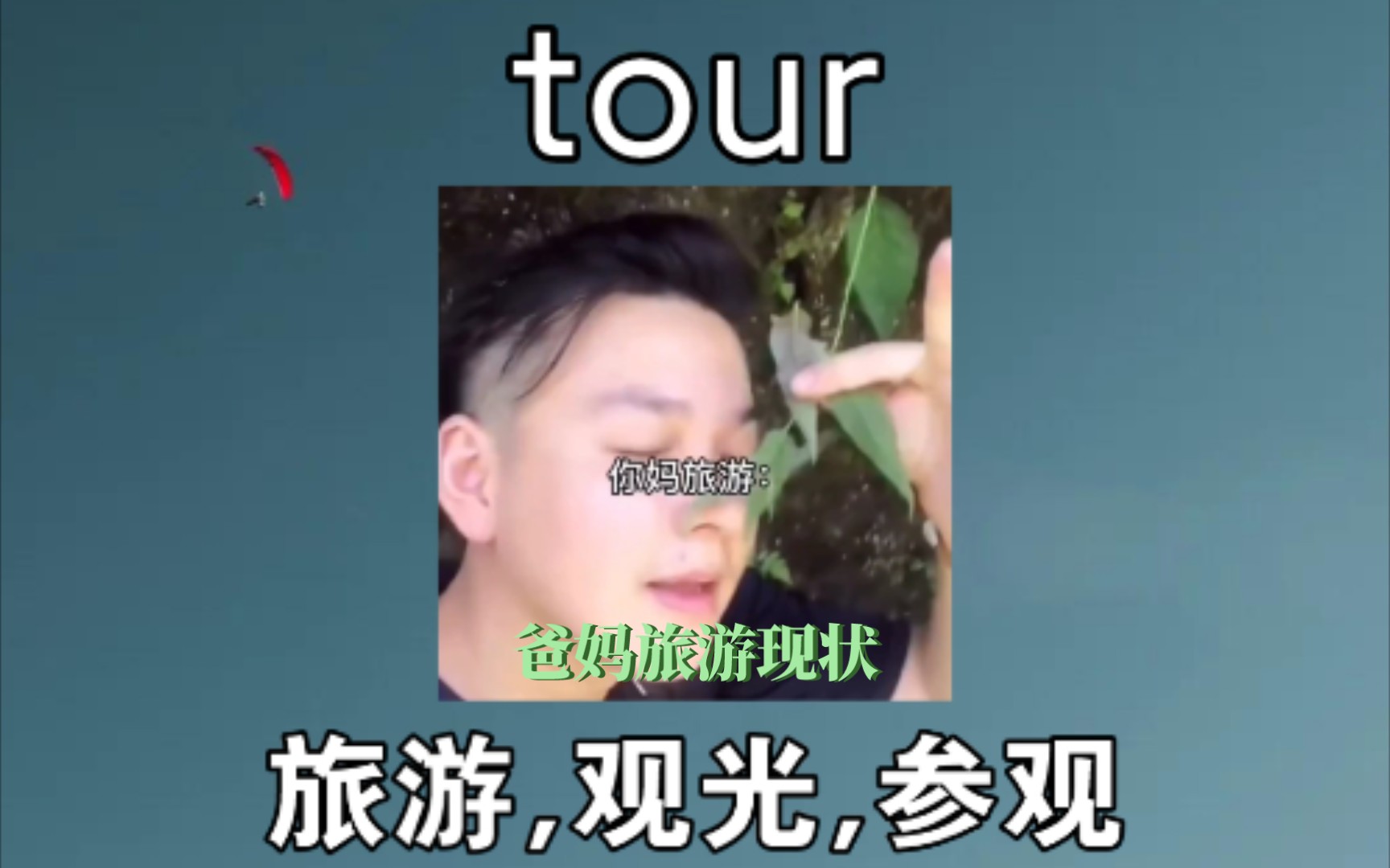 [四级单词] 旅游 tour 《爸妈旅游现状》哔哩哔哩bilibili