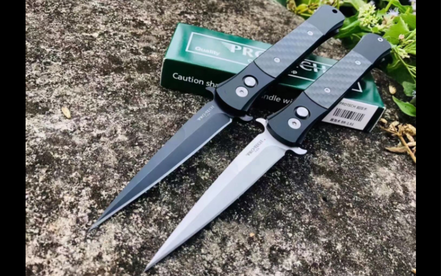 美国protech超技术侧跳刀 pt1718don系列经典侧跳折刀 剑型风格高铬钢