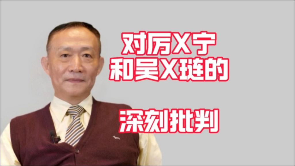 对厉x宁和吴x琏的深刻批判