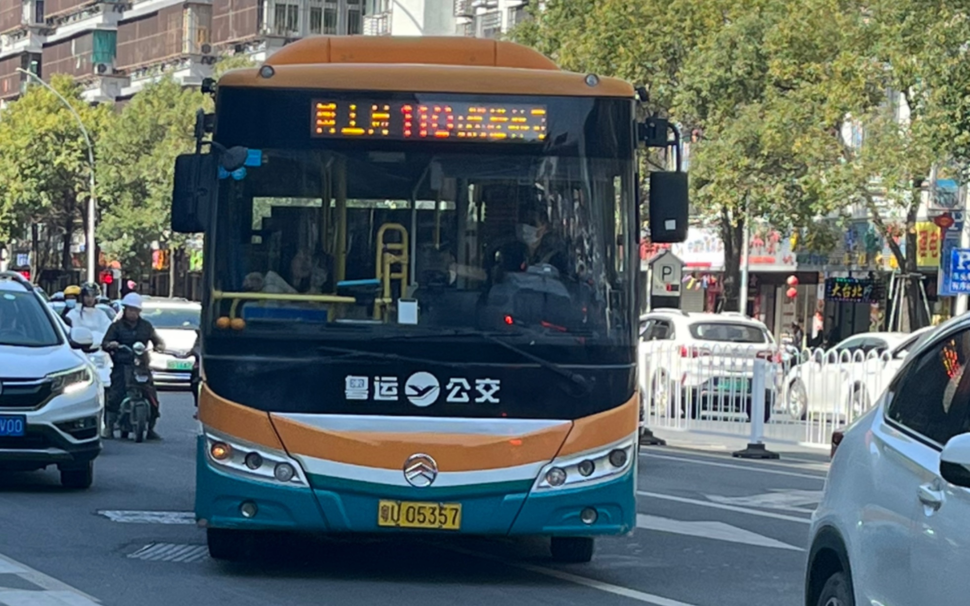 潮州公交110路开往松林寺 南桥市场-韩山师范学院 区间侧前方展望原声