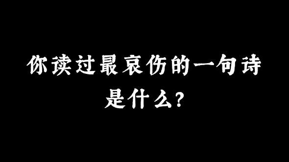 “赌书消得泼茶香,当时只道是寻常” | 你读过最哀伤的一句诗是什么?哔哩哔哩bilibili