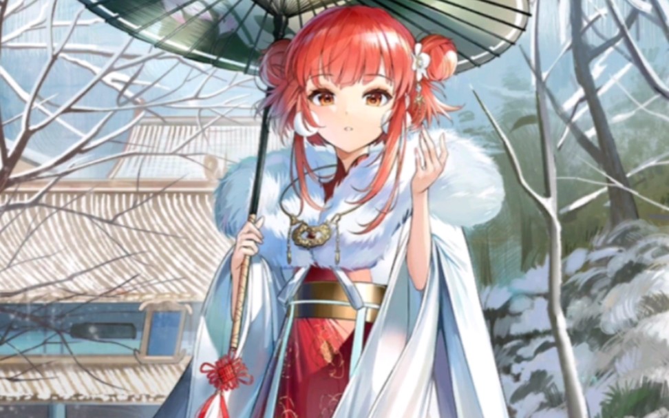 碧蓝航线.伯明翰的这个皮肤瑞雪丰年好好看啊!