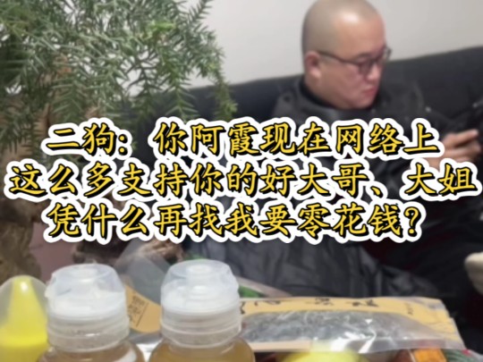 二狗:你阿霞现在网络上这么多支持你的好大哥,大姐,还有干妈 凭什么再找我要零花钱?哔哩哔哩bilibili