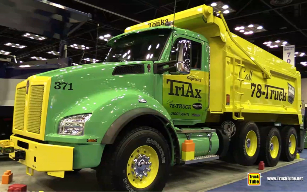 kenworth t880 tonka dump truck_哔哩哔哩_bilibili