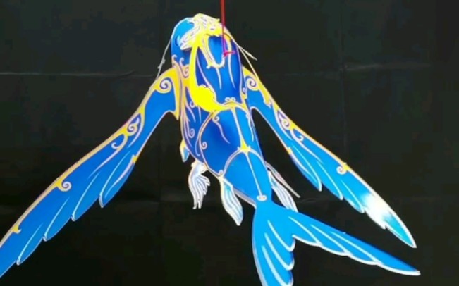 纸宝大鱼鲲祈福的大鱼亲子手工纸模型纸艺纸雕3d立体手工制作绝美大鱼