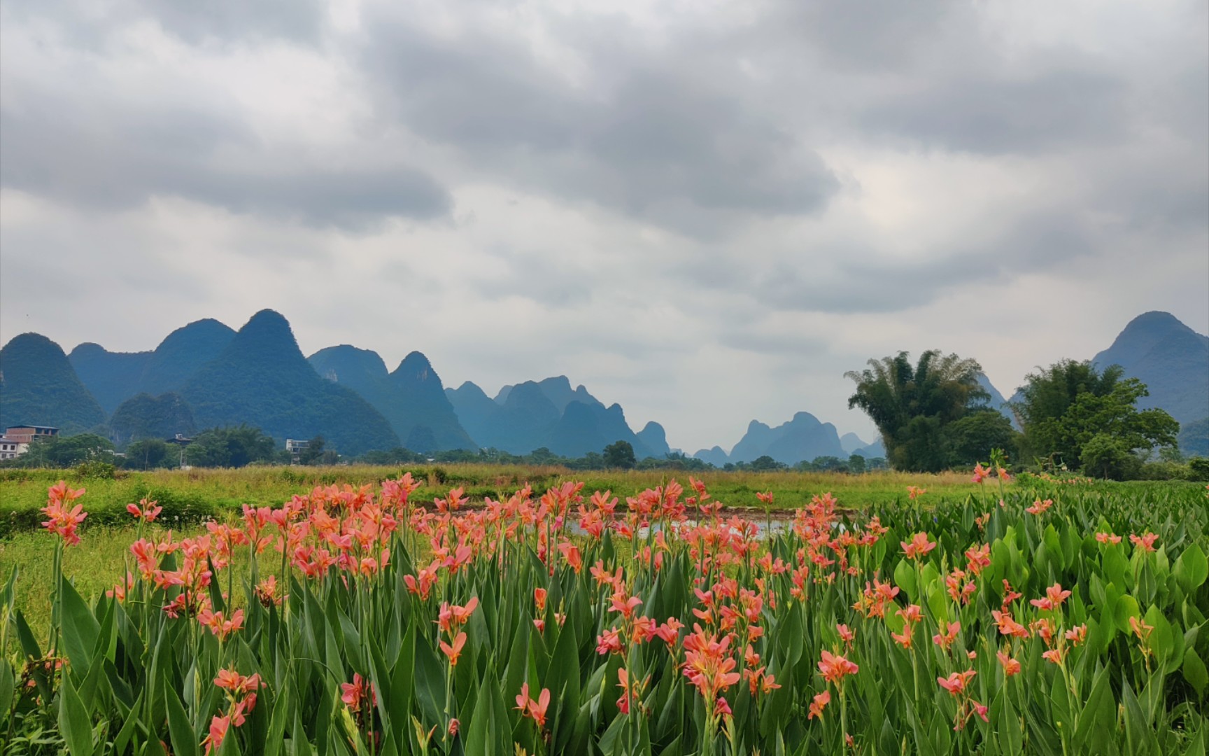 阳朔-遇龙河步道,免费,不要钱的水墨风景