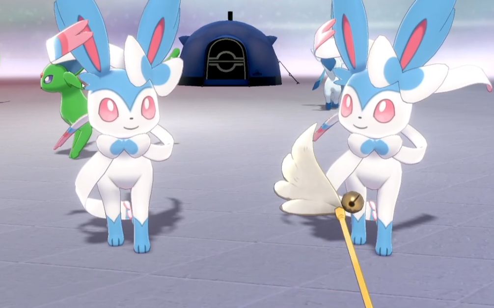 宝可梦剑盾伊布大家族全闪