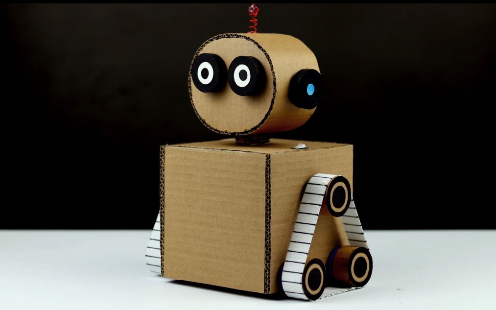 纸箱做机器人制作教程图片
