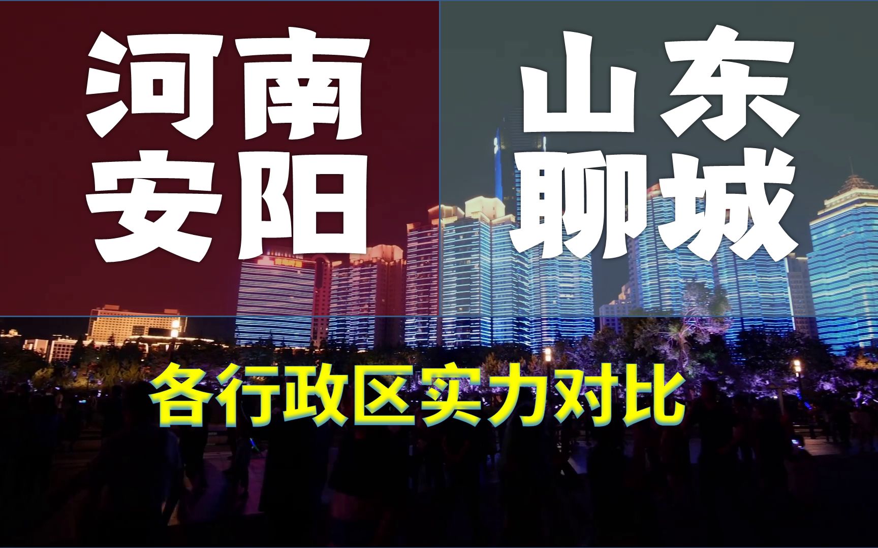 河南安阳、山东聊城,人均GDP仅相差66元,行政区实力悬殊吗?哔哩哔哩bilibili