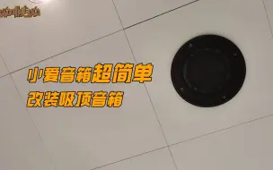 Download Video: 小爱音箱改装吸顶音响，超级简单哦！