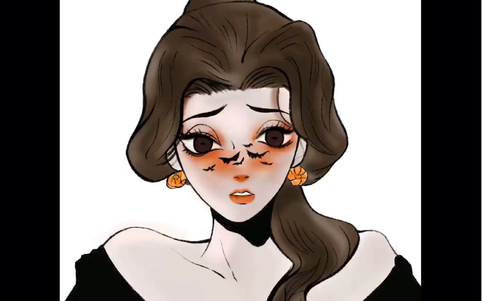 黑暗风迪士尼公主系列(板绘)