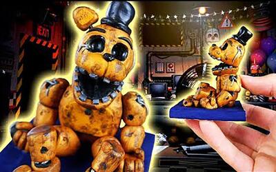 【clay art】製作~golden freddy form《玩具熊的午夜後宮》