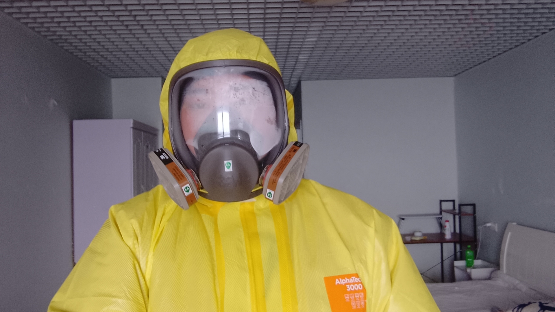 防护服穿着全过程