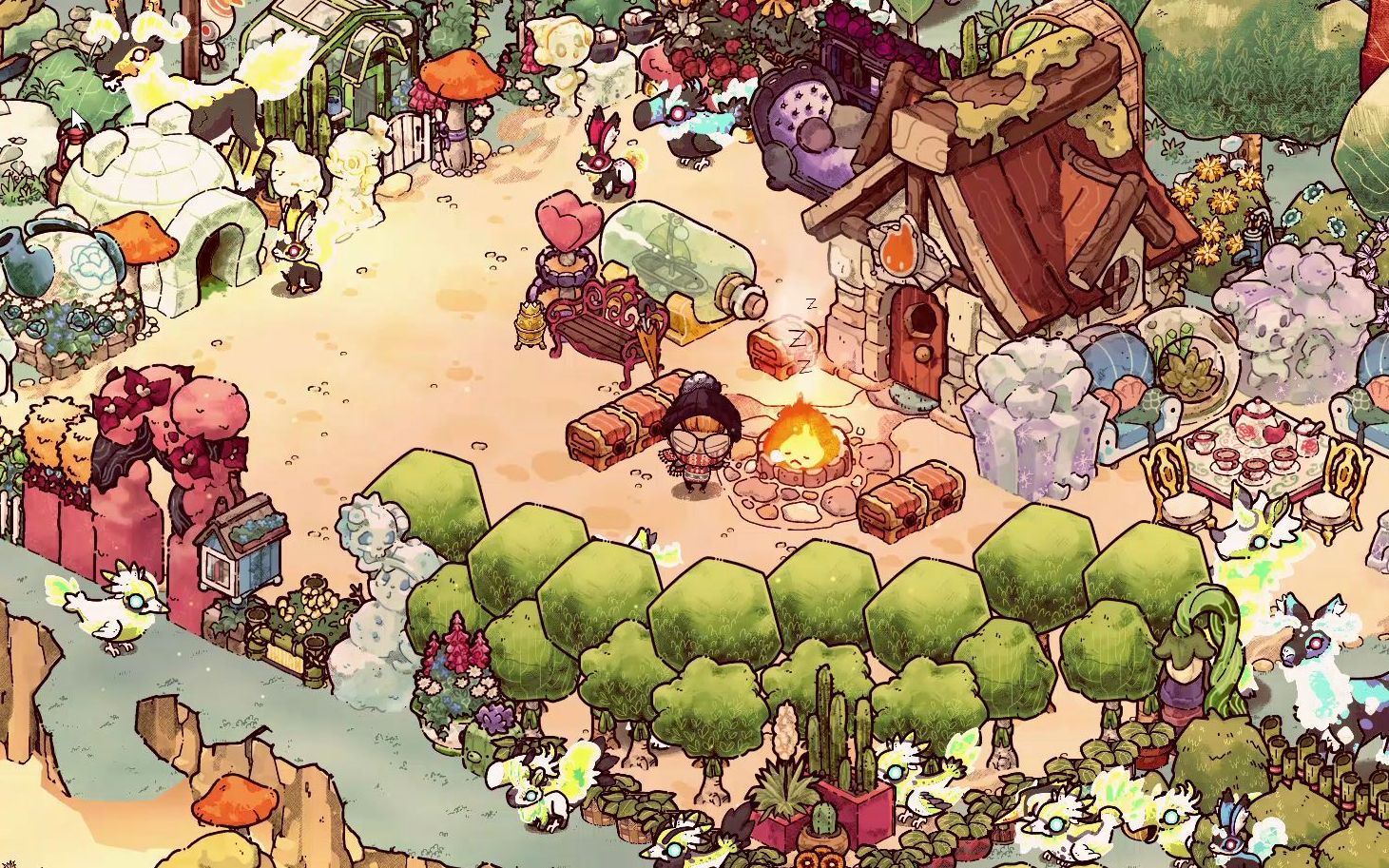 活动作品cozygrove第100多天黄昏时的装饰展示