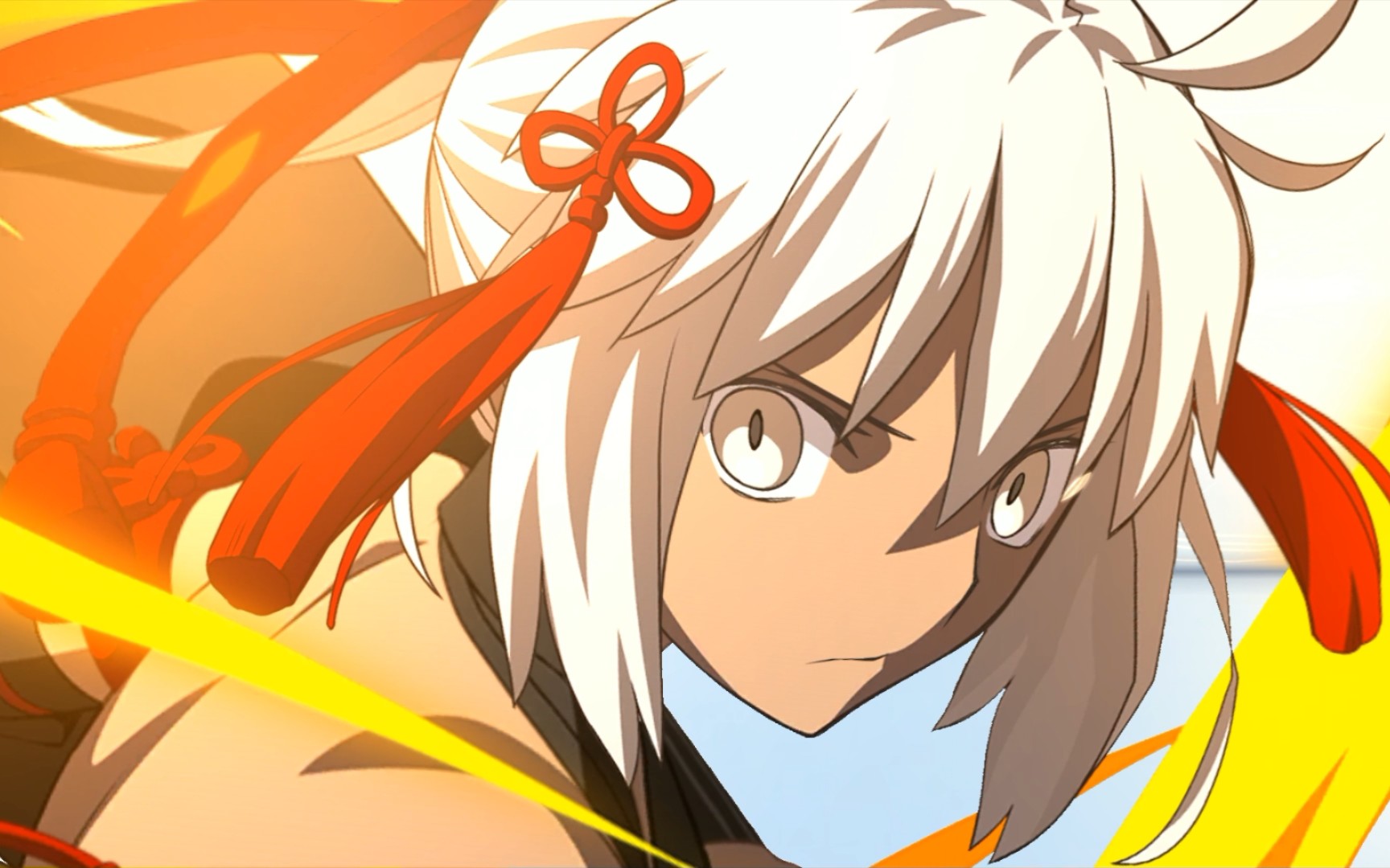 【4k fgo】冲田总司(alter)泳装宝具 攻击动作演示