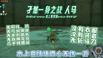【王国之泪】打怪日常：孑然一身之战 人马 • 水上竞技场四心无伤五连人马记录—无斩马刀/贤者/衣服/科技/武器损耗、无药物buff/纯木箭/盾反（林克时间太菜)