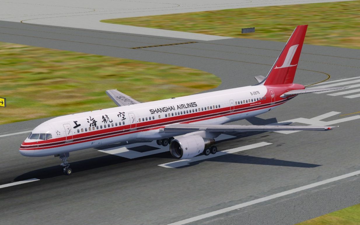 上海航空b757-200迷惑落地廈門高崎