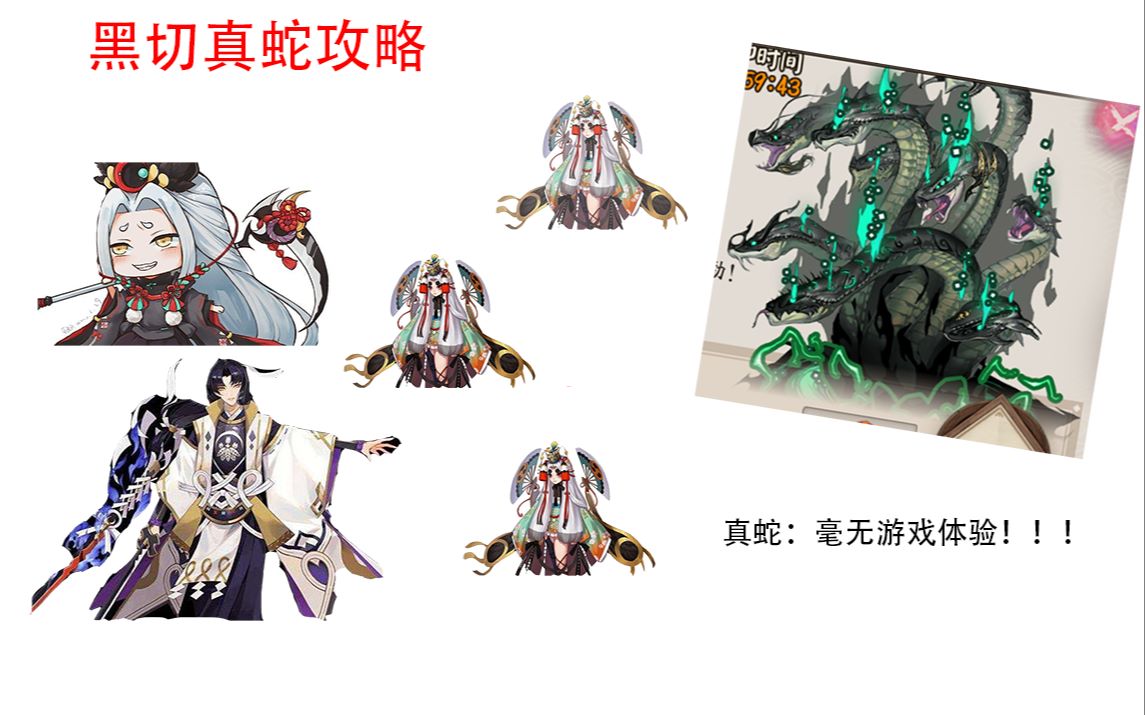阴阳师真蛇详细攻略黑切携手三鸩竟然14分钟快速通过真蛇十我八歧大蛇