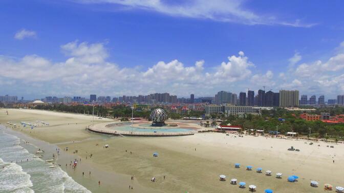 广西北海银滩航拍2018年7月(精灵3s)