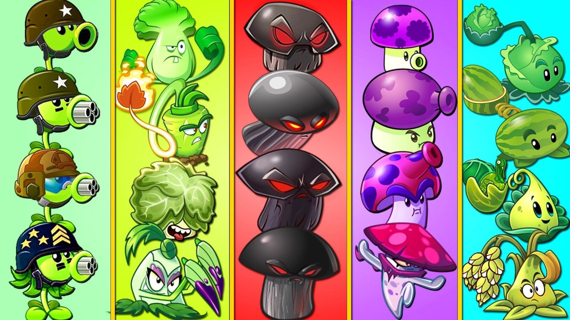 植物大战僵尸2:100植物 vs 20级小丑弄臣僵尸