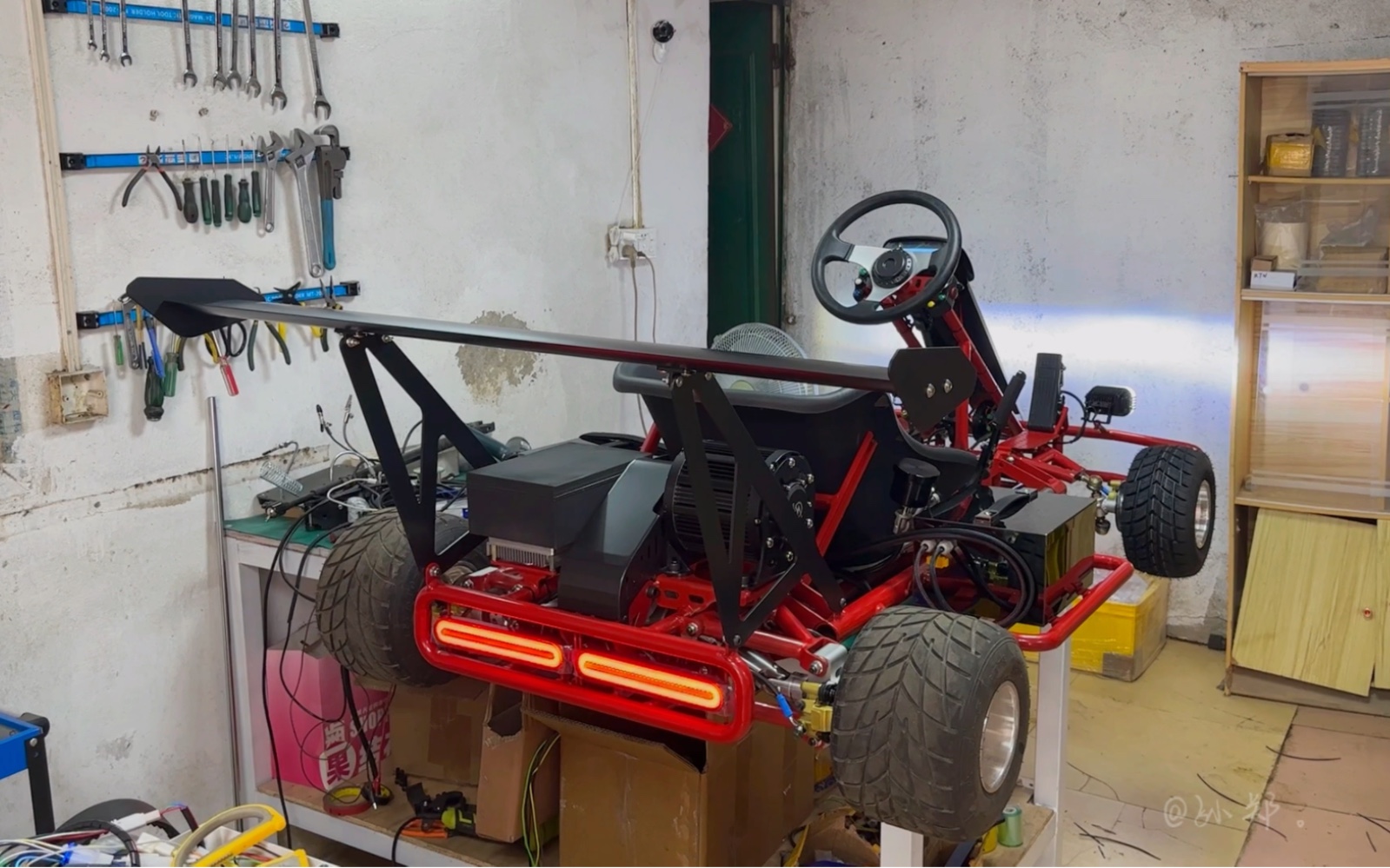 自制卡丁车 #男人减速带 来看看自制卡丁车组装全过程吧