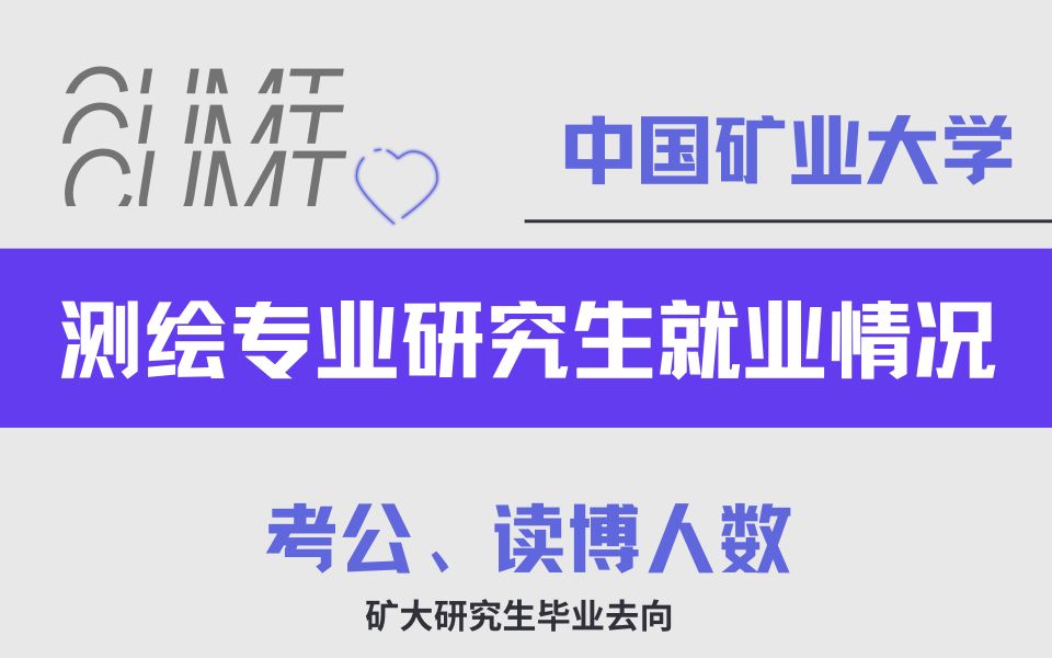 【中国矿业大学测绘专业硕士研究生毕业后都去哪工作了,考公、考博的人多吗?】哔哩哔哩bilibili