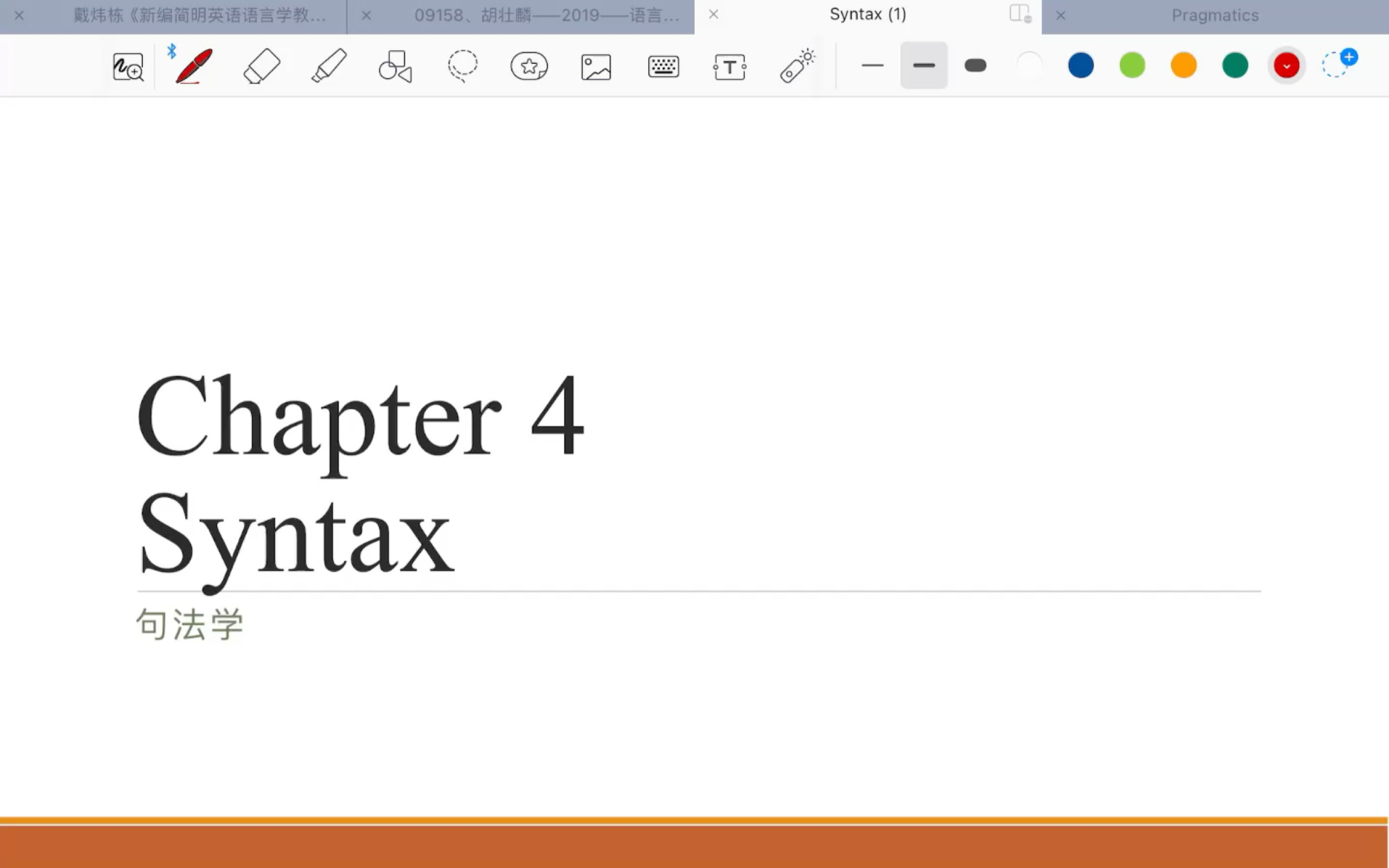 [图]Linguistics 外国语言学及应用语言学 Chapter 4 Syntax 句法学 胡壮麟戴炜栋语言学知识讲解分享