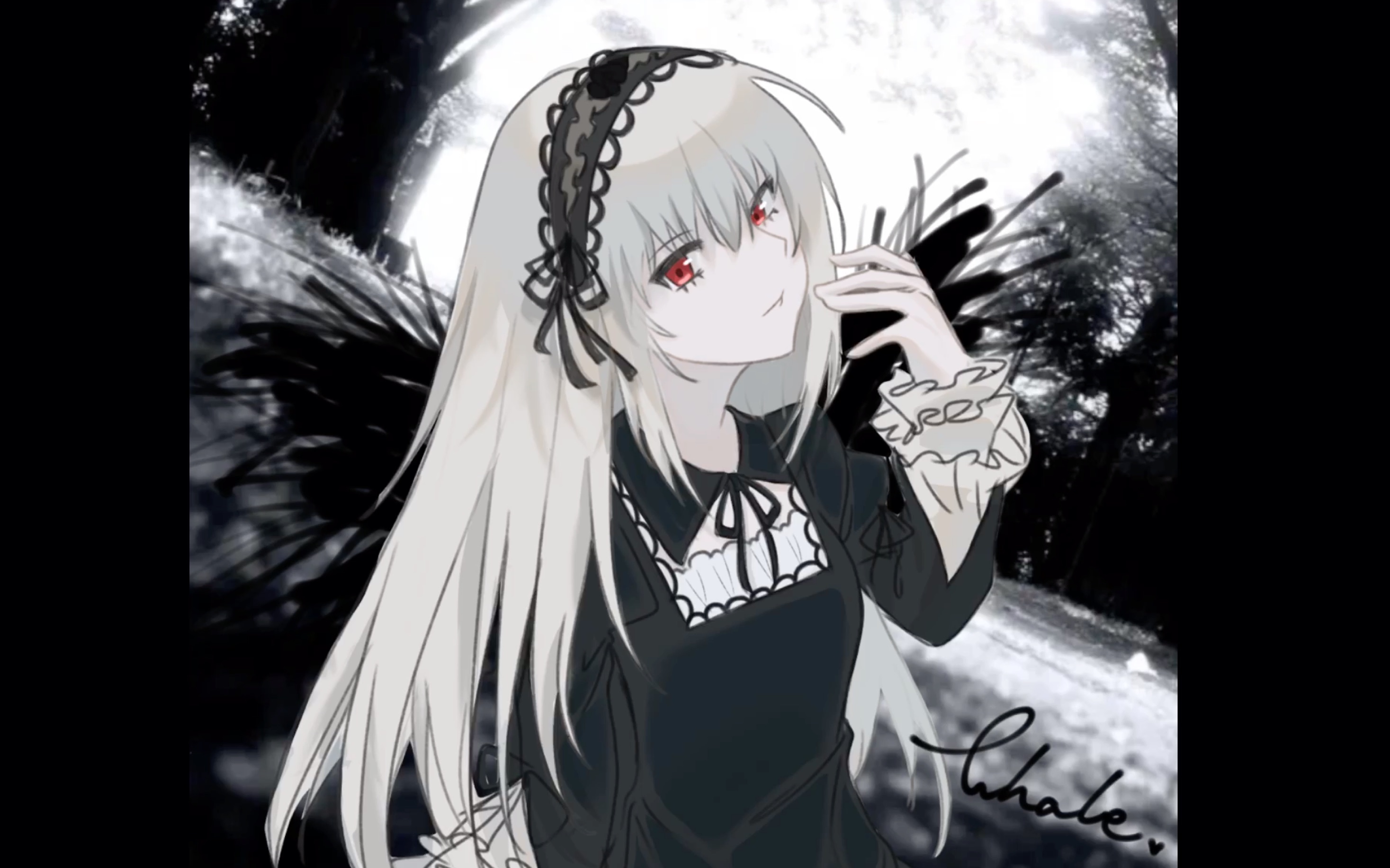 水银灯绘画过程