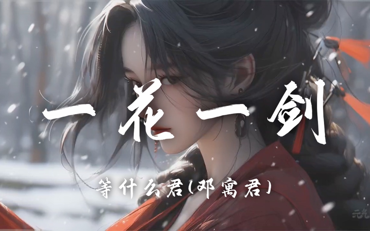 【HiRes无损】等什么君《一花一剑》百听不厌的古风歌曲|歌词纯享版「我自一花一剑 刺破云中月 留下一城一界 漫山风雪」哔哩哔哩bilibili