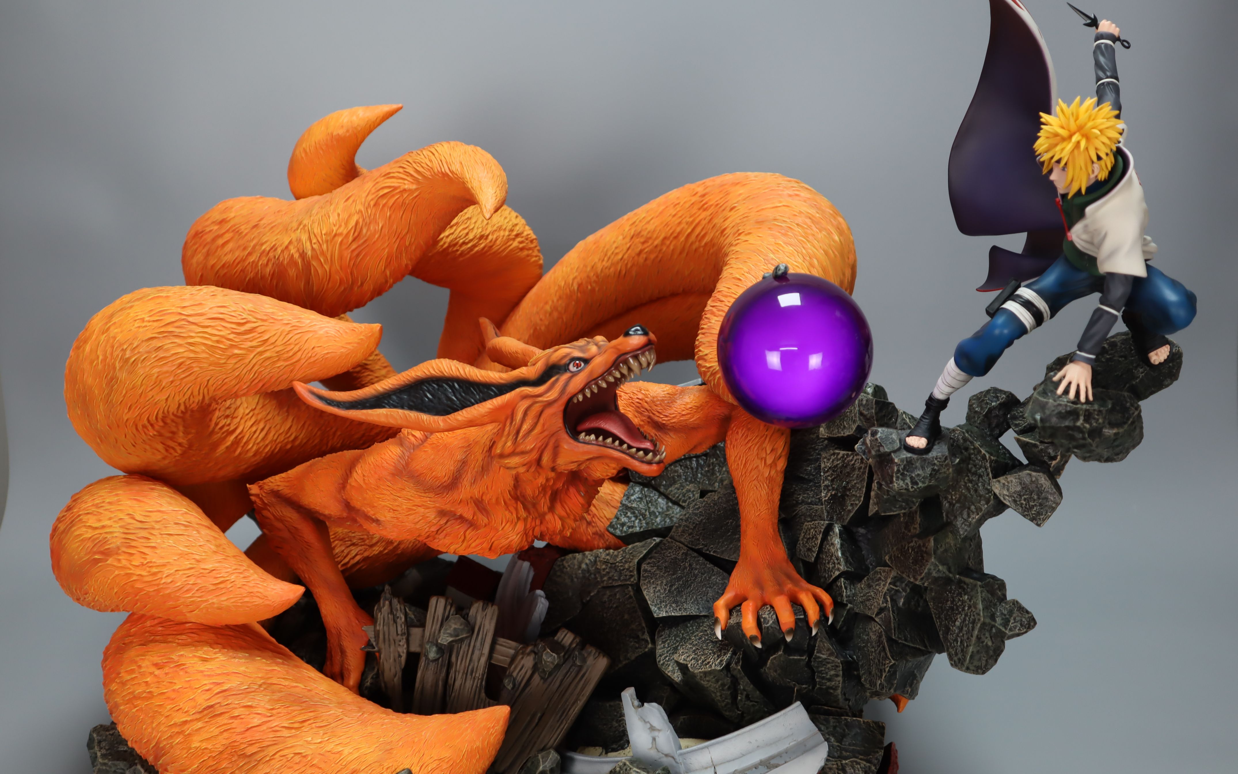 hex collectibles 火影忍者 波风水门 vs 九尾 1/8雕像