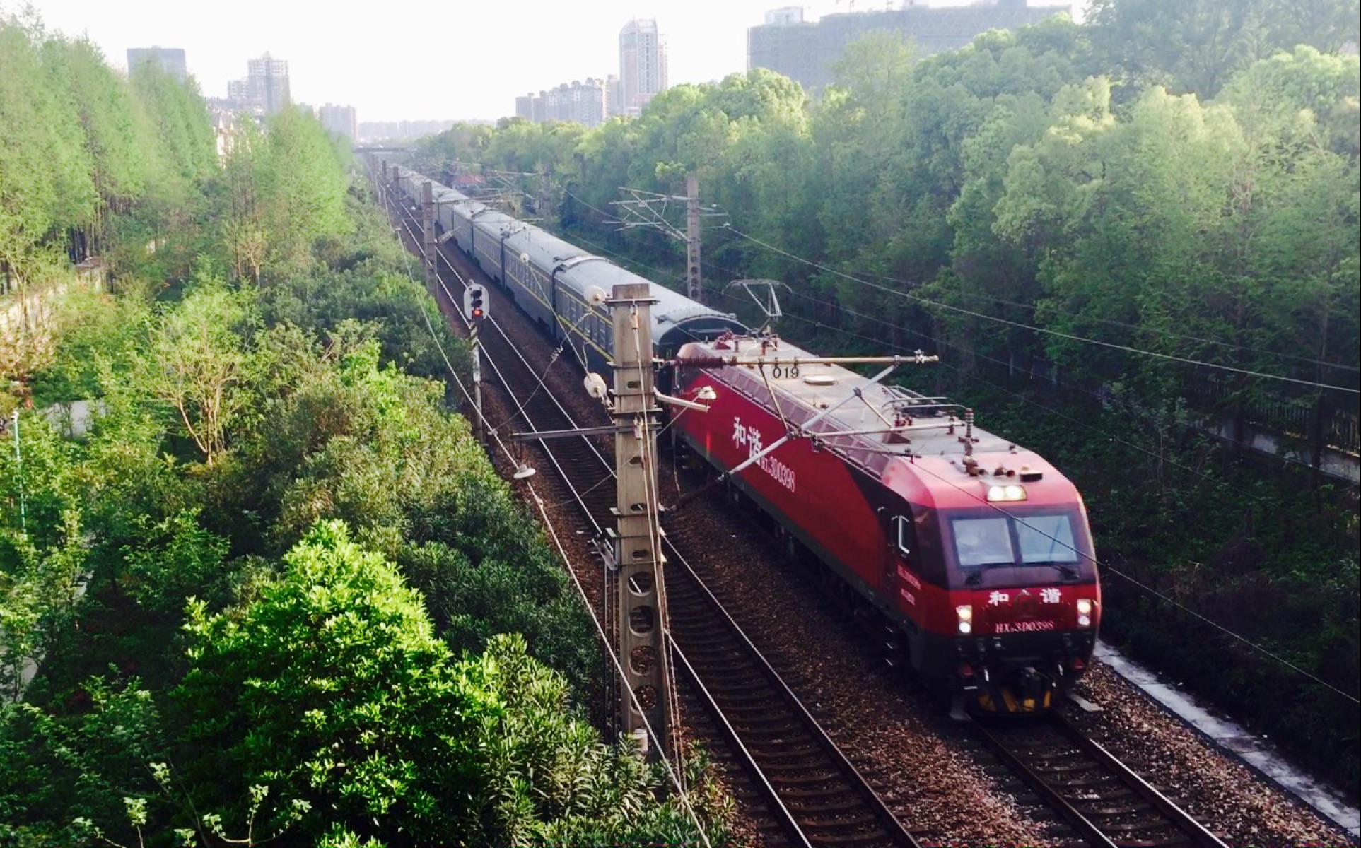 【暴力的西安直特】z86次 杭州-西安 hxd3d-0398 西局西段 通过笕杭线