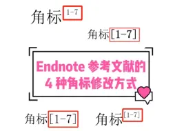 Download Video: Endnote 参考文献的角标修改方式