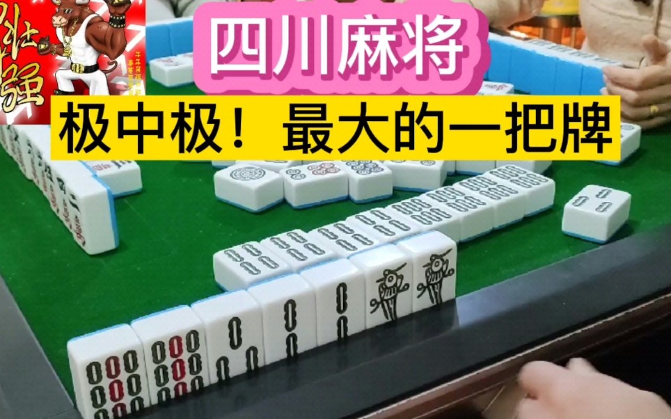 四川麻将:清一色极中极!这是最大的一把牌,吓得两家不敢玩了!哔哩哔哩bilibili