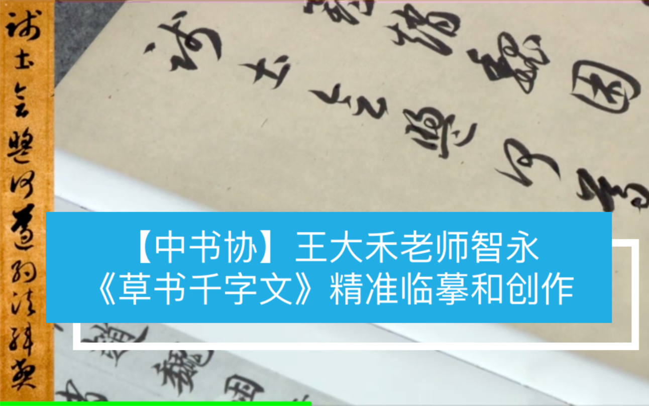 [图]【中书协】王大禾老师智永《草书千字文》精准临摹和创作