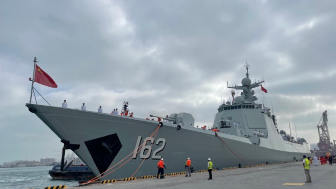 中国海军南宁舰抵达阿联酋 应邀参加阿布扎比国际海事防务展