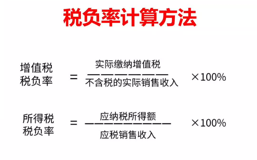 给大家整理了税负率计算表格,真是太好用了哔哩哔哩bilibili