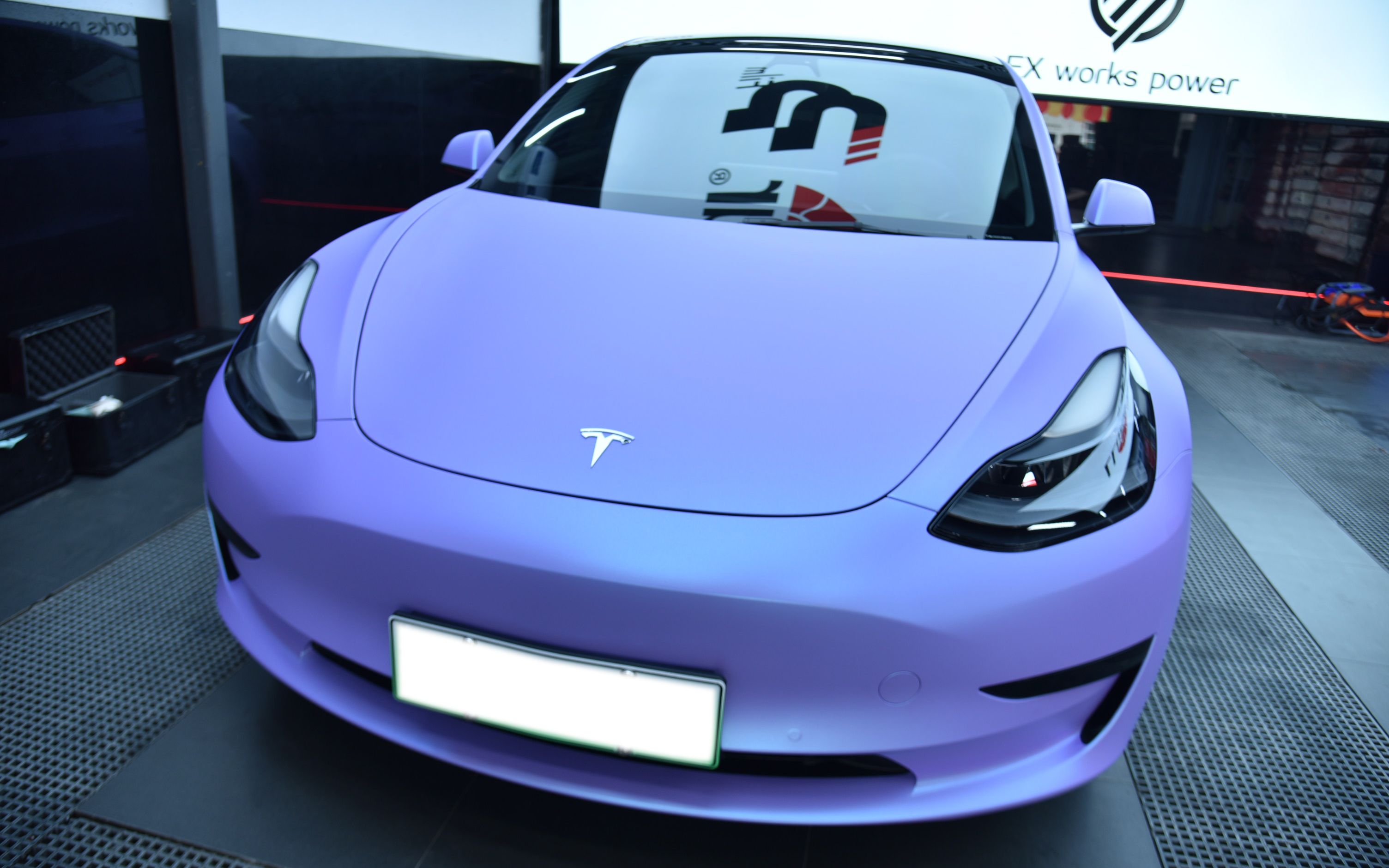 【上海同德】特斯拉model3 改色消光极地冰蓝